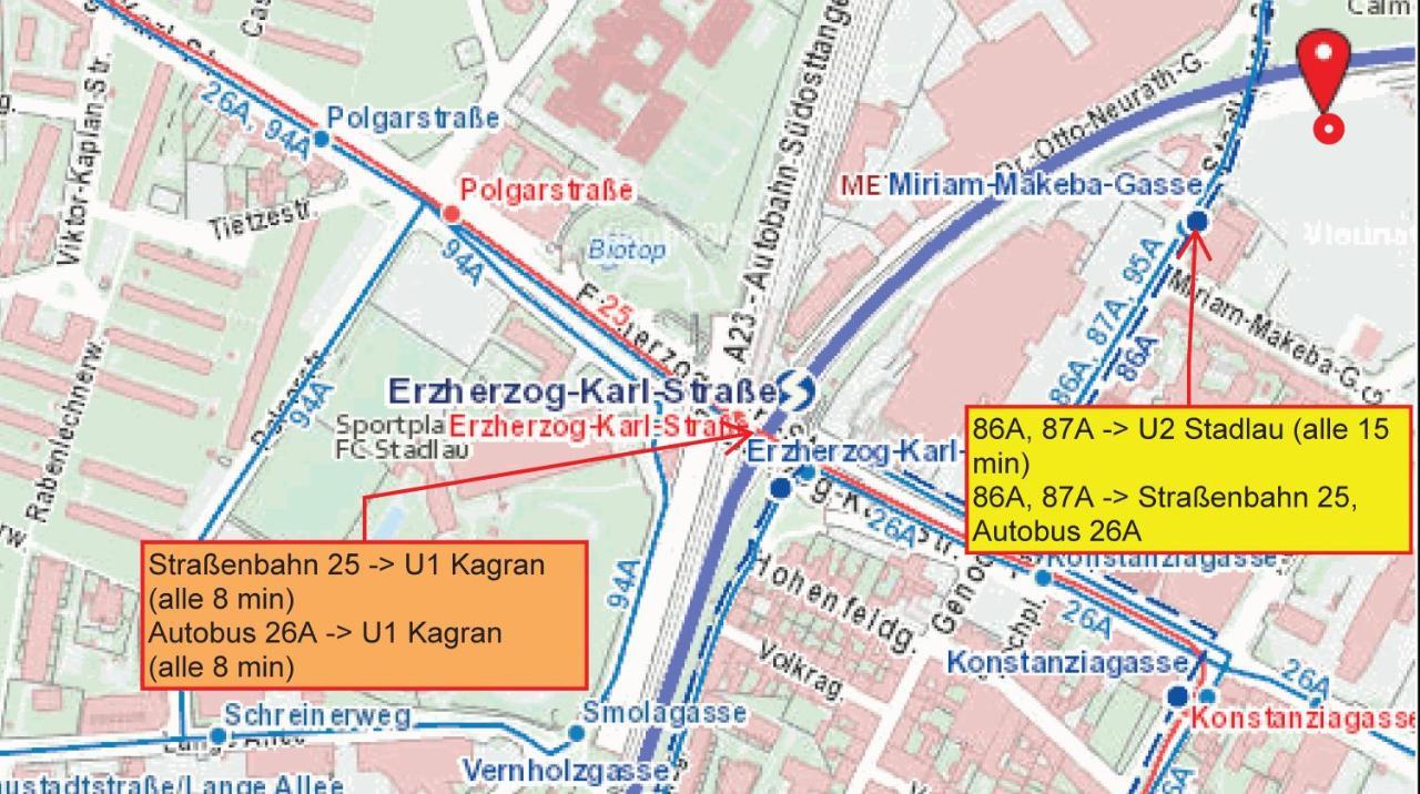 Neubau Wohnung Stadlau Viyana Dış mekan fotoğraf